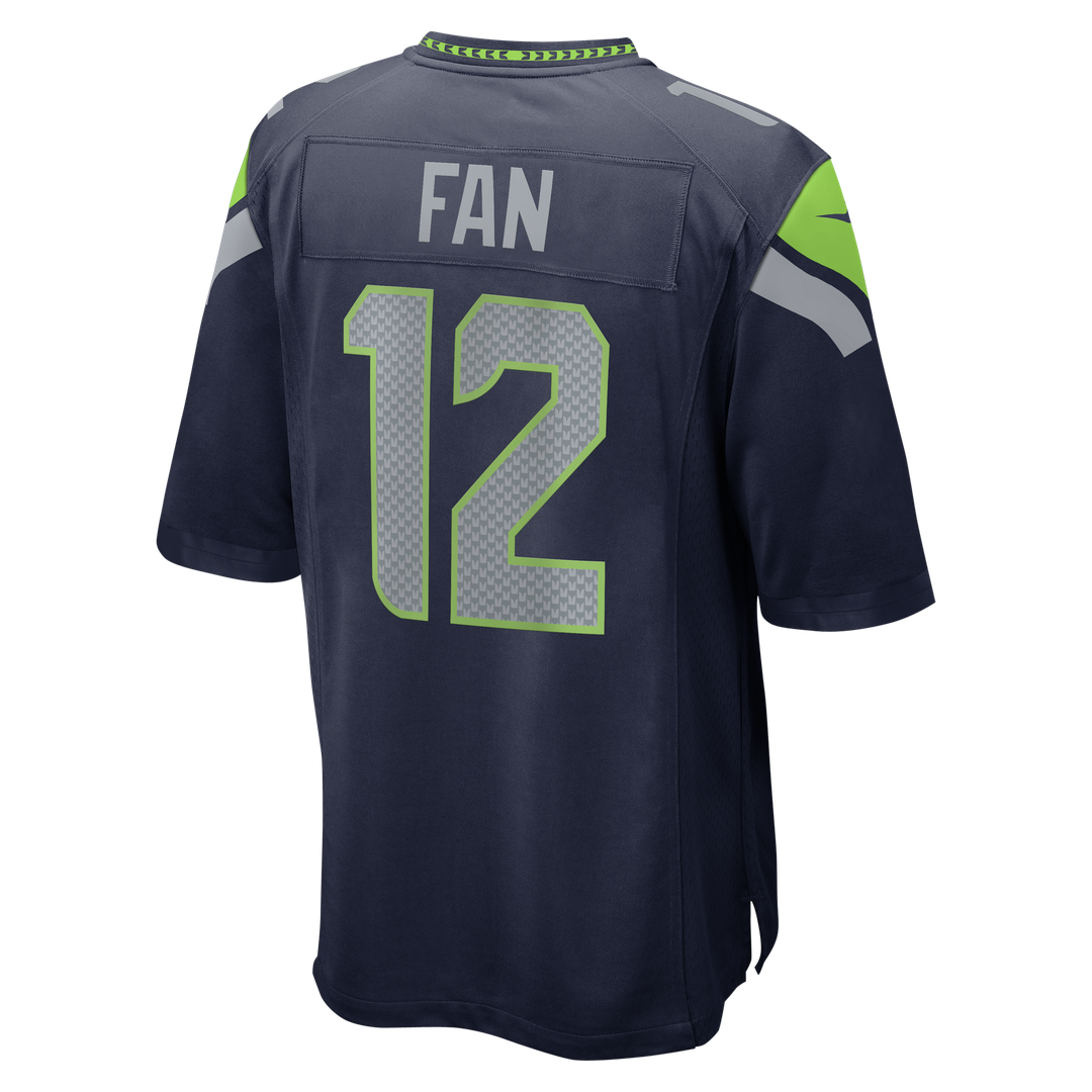 12s Seattle Seahawks Nike Team Game Jersey - College Navy