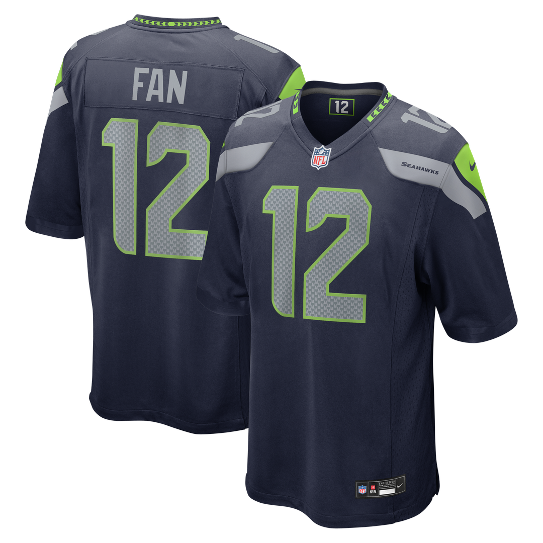 12s Seattle Seahawks Nike Team Game Jersey - College Navy