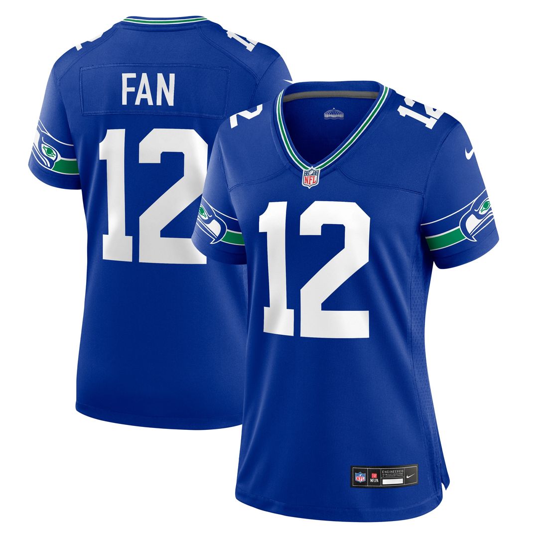 12s Seattle Seahawks Nike Women's Team Game Official Jersey - College Navy